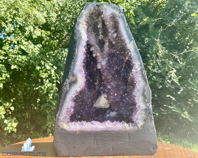 Amethyst Geode "FINDERS KEEPERS" 13.00 Cathedral w Calcite NS-27