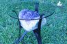 "Elixir of Life" High Quality 18.00 Amethyst Geode Table w Custom Glass & Stand