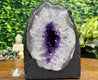 "GO WITH THE FLOW" Amethyst Geode High Quality 6.00 Brazil Agate Rim NS-335