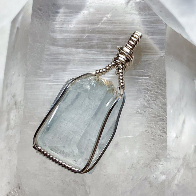 Aquamarine Crystal Pendant