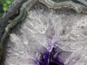 "GO WITH THE FLOW" Amethyst Geode High Quality 6.00 Brazil Agate Rim NS-335