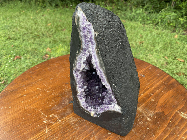 Amethyst Geode 8.00 "MAGIC WIZARD CAP" Healing Gemstone High Quality NS-5