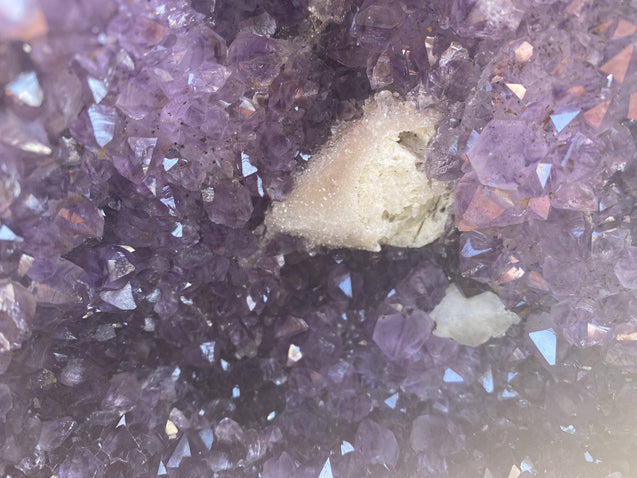 Amethyst Geode "FINDERS KEEPERS" 13.00 Cathedral w Calcite NS-27