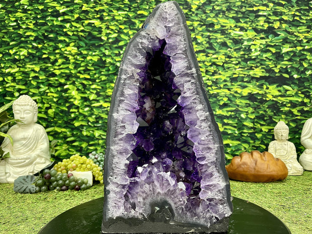 "TRIANGLE OF TRUTH" Amethyst Geode Cathedral 17.00 High Quality Brazil Cathedral NS-527