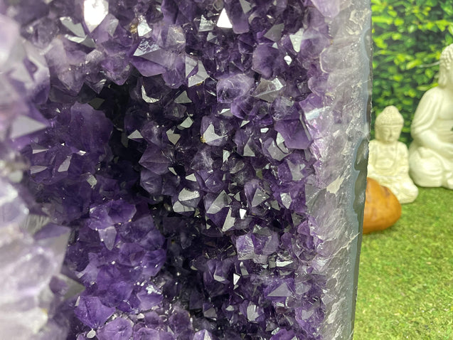 "BLISSFUL BADASSERY" Huge Amethyst Geode 20.00 High Quality Crystal Cathedral NS-539