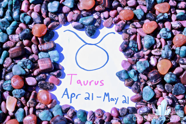 "Taurus" Zodiac Sign Gemstone Collection Bag