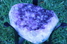"Elixir of Life" High Quality 18.00 Amethyst Geode Table w Custom Glass & Stand