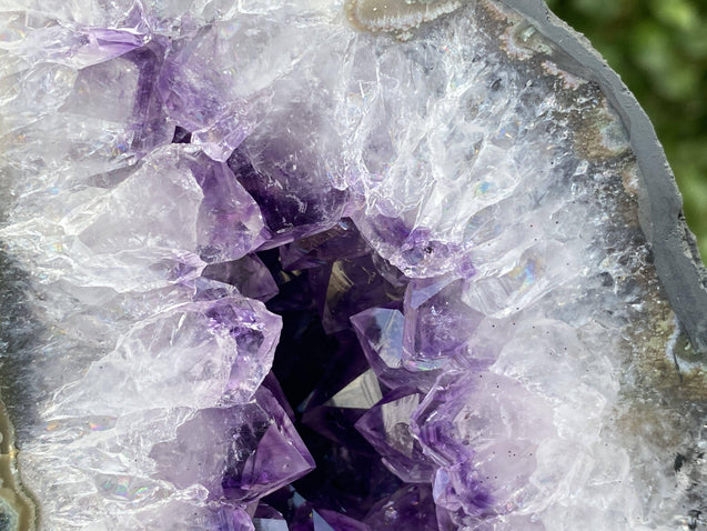Amethyst Geode "MIRACLE TWINS" 8.50 High Quality Cathedral Pair NS-53