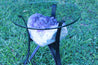 "Elixir of Life" High Quality 18.00 Amethyst Geode Table w Custom Glass & Stand