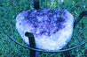 "Elixir of Life" High Quality 18.00 Amethyst Geode Table w Custom Glass & Stand