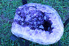 "Purple Pleasure" High Quality 18.00 Amethyst Geode Table w Custom Glass & Stand