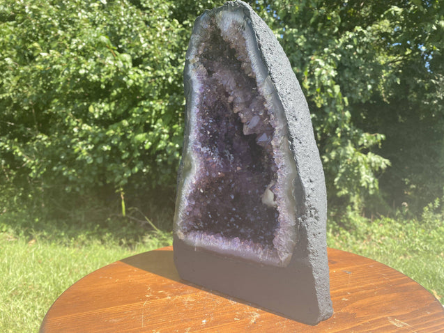 Amethyst Geode "FINDERS KEEPERS" 13.00 Cathedral w Calcite NS-27