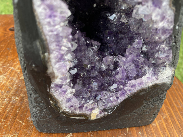 Amethyst Geode 8.00 "MAGIC WIZARD CAP" Healing Gemstone High Quality NS-5