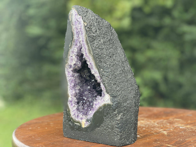 Amethyst Geode 8.00 "MAGIC WIZARD CAP" Healing Gemstone High Quality NS-5