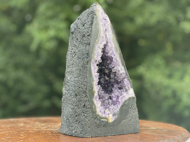 Amethyst Geode 8.00 "MAGIC WIZARD CAP" Healing Gemstone High Quality NS-5