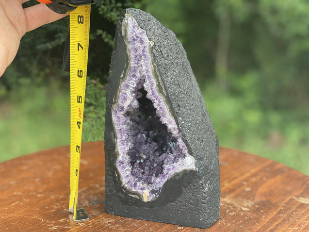 Amethyst Geode 8.00 "MAGIC WIZARD CAP" Healing Gemstone High Quality NS-5