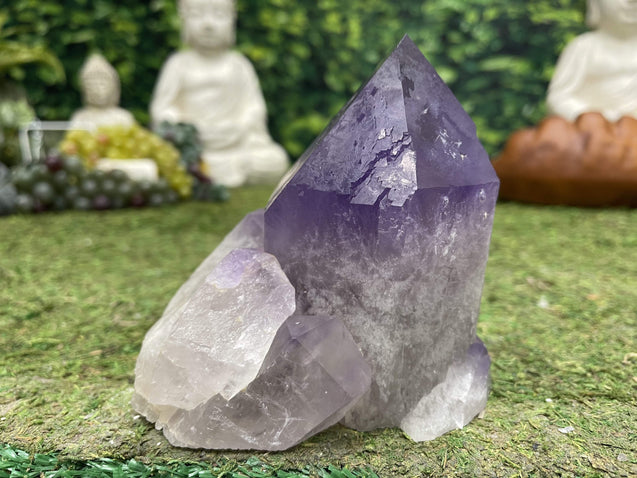 "POWER TO THE PURPLE" Perfectly Intact Bolivian Amethyst Geode Point 5.00 High Quality NS-653