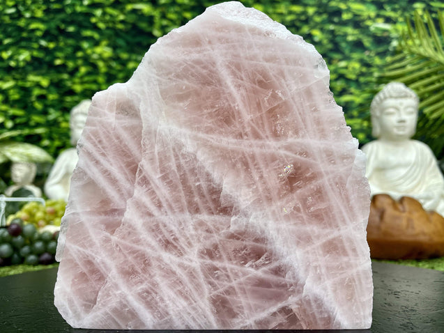 "LOVEY DOVEY" Rose Quartz Self Standing Crystal 7.00 High Quality NS-662