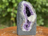 Amethyst Geode "BUDDHA ROCK IT" 7.50 High Quality Cathedral w Calcite NS-60