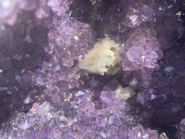 Amethyst Geode "FINDERS KEEPERS" 13.00 Cathedral w Calcite NS-27