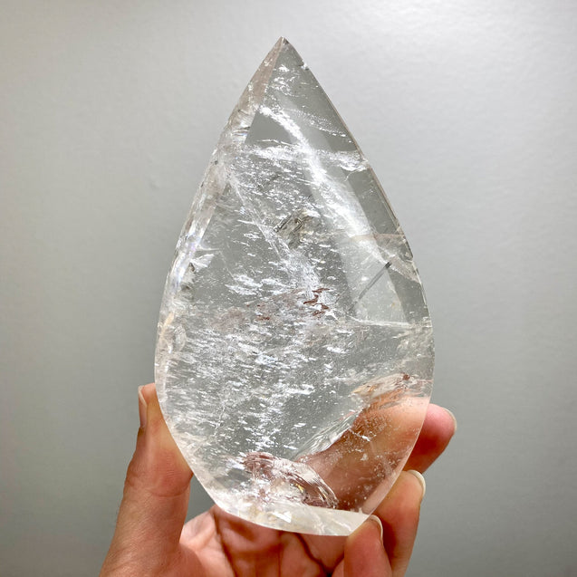 Clear Quartz Crystal Flame - 1