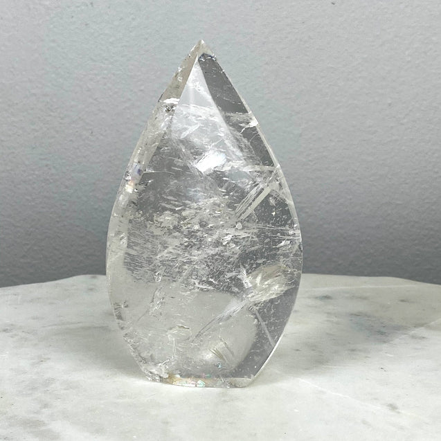 Clear Quartz Crystal Flame - 1