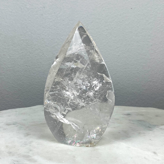 Clear Quartz Crystal Flame - 1