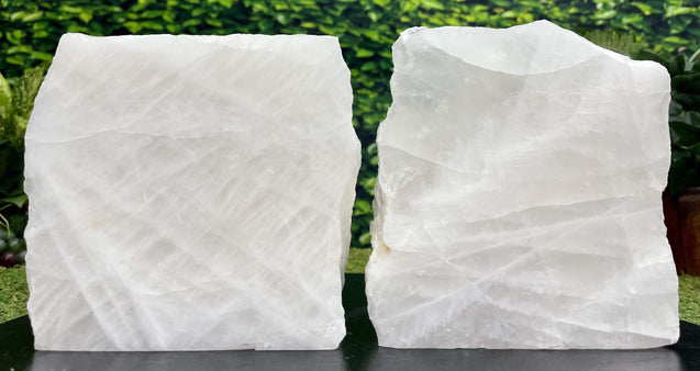 "WHITE DOVES" Clear Quartz Pair 7.00 High Quality Self Standing NS-700