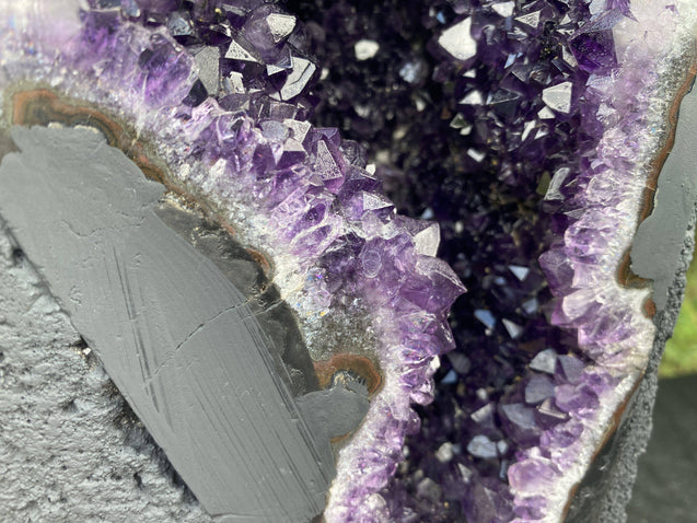 Amethyst Geode "BEAUTIFUL BUTTERFLY" 10.00 High Quality Cathedral DARK PURPLE NS-98