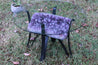 Amethyst Geode Table Custom Glass 26.00 Iron Stand Custom Glass Rare Mineral GG-18s