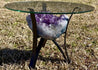 "KING'S COFFEE TABLE" Amethyst Geode Table 16.00 High Quality Brazil T-2