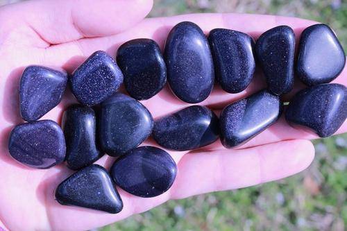 Blue Goldstone WEALTH LUCK AMBITION CONFIDENCE Healing Gemstone