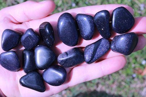 Blue Goldstone WEALTH LUCK AMBITION CONFIDENCE Healing Gemstone